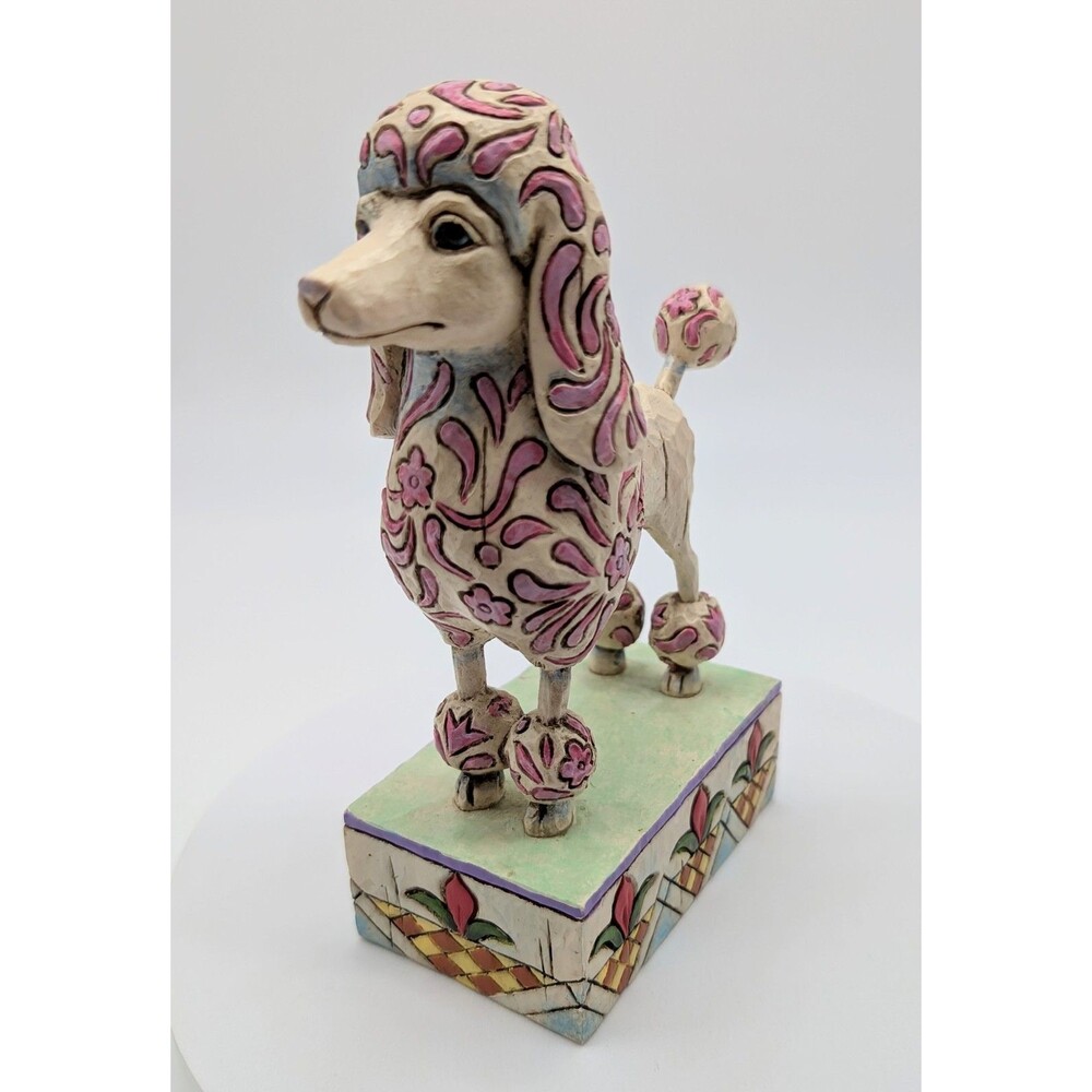 Jim Shore Pink Poodle Figure Figurine Lulu 2005